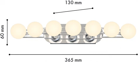 Настенный светильник Favourite Helmet 4589-4W (LED, 220V, шарики)