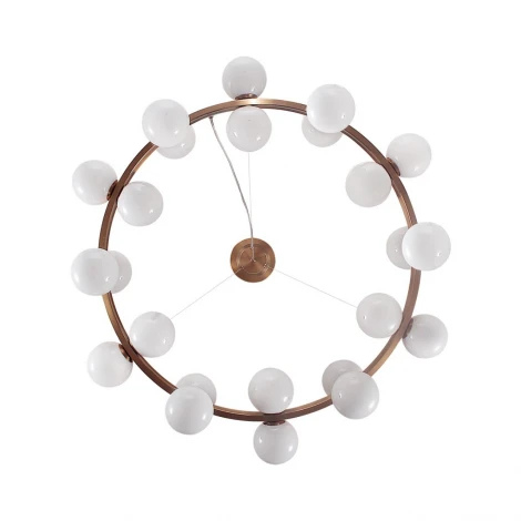 Подвесной светильник Odeon Light Magia 7109/24 белый/стекло/металл IP20 G9 24*5W 220-240V