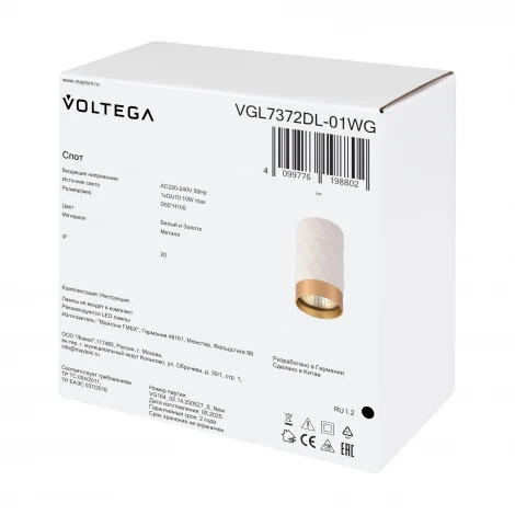 Потолочный светильник Voltega Finu VGL7372DL-01WG