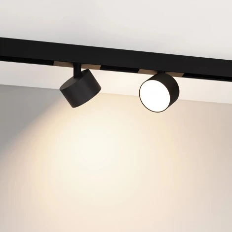 Трековый светильник магнитный MAG-ORIENT-RONDO-R90-9W Day4000 (BK, 110 deg, 48V) (Arlight, IP20 Металл) 047145 (LED)