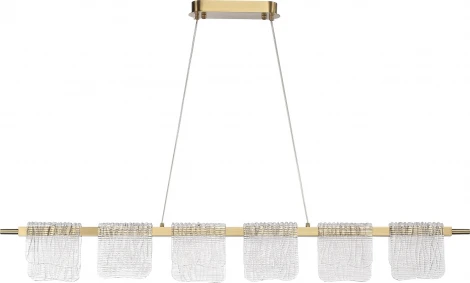 Подвесной сетильник ST Luce Voile SL6021.203.36 золотистый/прозрачный LED 1*36W 4000K (220V, на проводе)