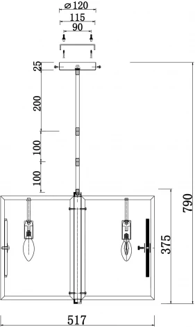 Потолочная люстра на штанге Maytoni Marmo MOD099PL-06G (220V)