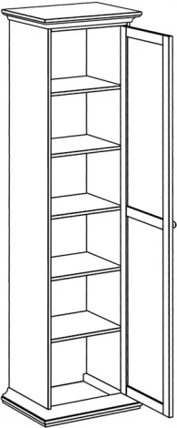 Шкаф ОГОГО однодверный (ЛДСП/Дуб сонома)