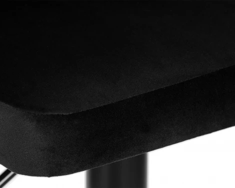 Стул барный DOBRIN JOSEPH BLACK (черный велюр (MJ9-101)) 5021_BlackBase-LM BLACK, цвет сиденья черный (MJ9-101), основания