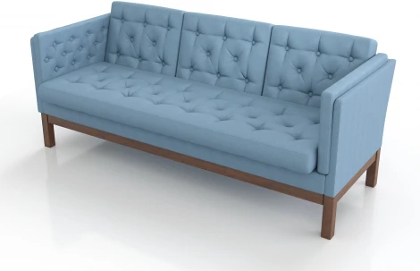 Диван Arsko Айверс Б орех голубая рогожка