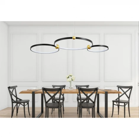 Подвесной светильник Divinare Amadeo 1123/04 SP-75 (LED, 220V, на тросе, кольцо)