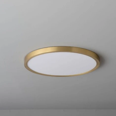 Потолочный светильник круглый Belfast Glenmore 8088-3H BR Латунь / Акрил (LED, 220V, круглые)