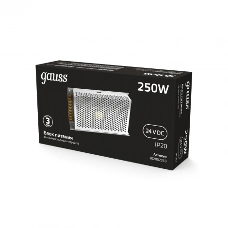 Блок питания 250W 24V Gauss 202002250