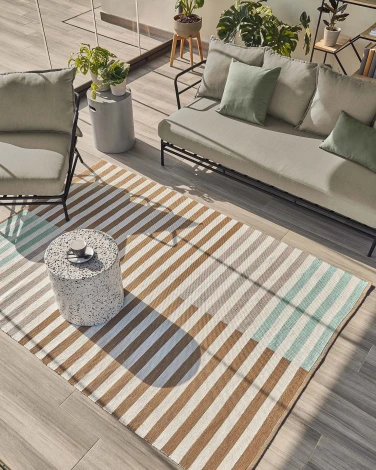 Кресло из ротанга La Forma (ex Julia Grup) Mareluz (Черный,Бежевый,Серый/ Пенополиуретан,Металл,Пена,Сталь)