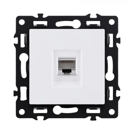 Розетка Ethernet RJ45 белый Kollinger Asthetik AS-017WH