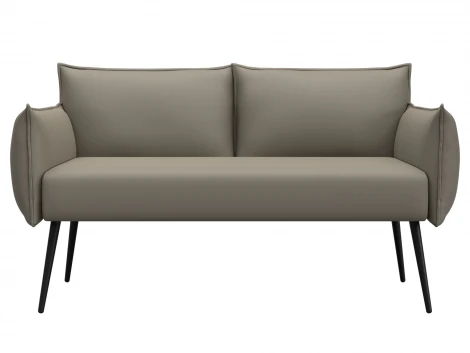 Диван прямой Лига-083 (Фанера/Металл/Экокожа/Бежевый) Лига Диванов 131066