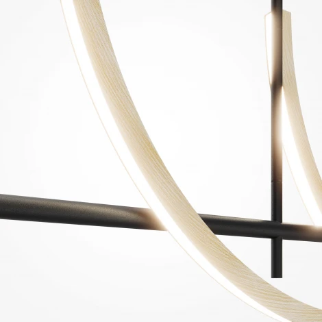 Потолочная светодиодная люстра на штанге Maytoni Wabi MOD428PL-L20BK (220V)