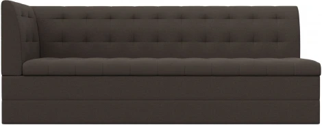 Диван кухонный Бриз с углом слева (Коричневый/Рогожка) Лига Диванов арт.122435L