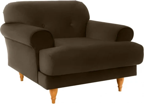 Кресло Italia ОГОГО (арт.339926), (Ткань/Темно-коричневый)
