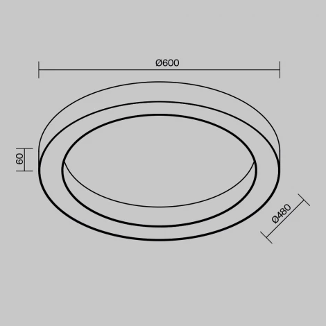 Потолочный светильник светодиодный Maytoni Lua C093CL-45W3K-W