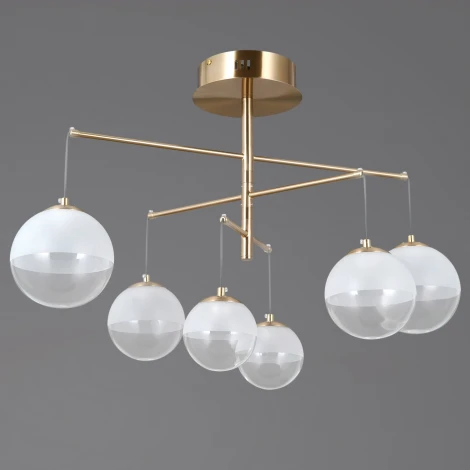 Потолочная люстра светодиодная на штанге ILLUMICO IL4381-30WSQ-25HB ELITE