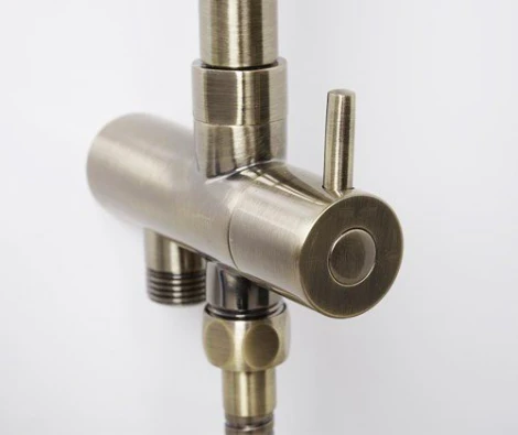 Душевая стойка Wasserkraft A040 светлая бронза