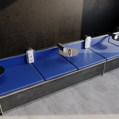 Диммер поворотно-нажимной 600 Вт (белый глянцевый) Voltum S70 VLS070301