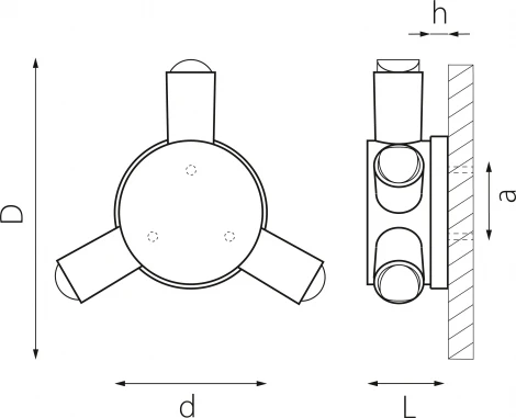 Уличный настенный светодиодный светильник Lightstar Dito 380633 (220V, IP65)