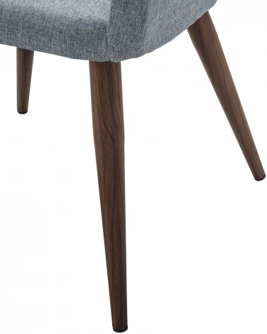 Стул R-Home Oscar Сканди Грей Темный Орех