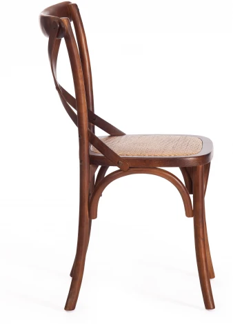 Стул CROSS (mod.CB2001) дерево береза, 49.5*53.5*87, Темный Орех (№5) Tetchair 10977