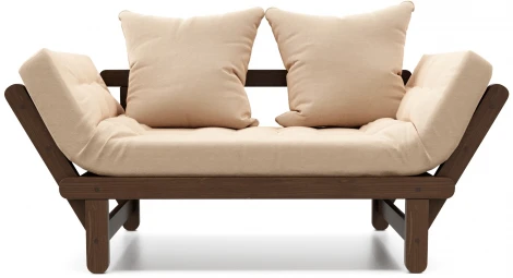 Кушетка Arsko Сламбер орех бежевый велюр