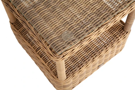 Столик кофейный из искусственного ротанга, цвет соломенный 4SIS Форио YH-S4676W-2