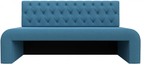 Диван кухонный прямой Кармен Люкс (Голубой/Рогожка) Лига Диванов арт.123838