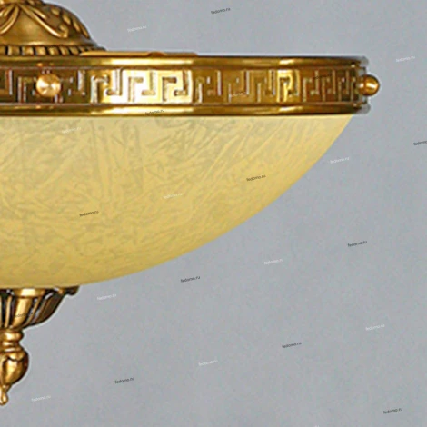 Люстра подвесная Ambiente by Brizzi Tenerife, 5 ламп, бронза с бежевым