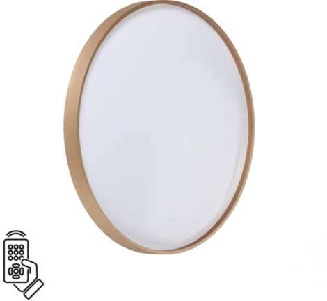 Настенно-потолочный светильник Sonex Gaby 7783/EL пластик/белый/золото LED 70Вт пульт ДУ