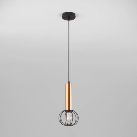 Подвесной светильник Eurosvet Parker 50178/1 черный/бронза