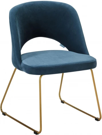 Стул Lars Diag blue/Линк золото R-Home арт.410120154h_Diag blue