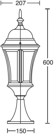 Наземный фонарь ASTORIA 1 L 91304L Bl Oasis Light