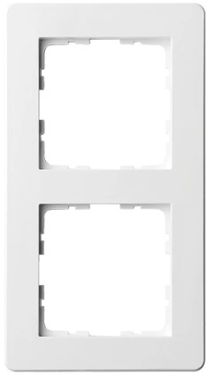 Рамка на 2 поста (белый глянцевый) Jasmart G-Flex G1102W