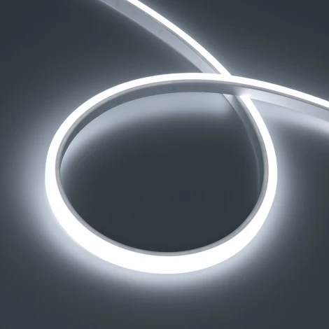 Светодиодная лента герметичная WAVE-TOP-PU-A144-10x10mm 24V White5700 (5 W/m, IP68, 5m, wire x2) (Arlight, Вывод боковой) 052432