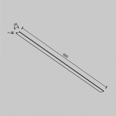 Декоративная накладка черный Maytoni Accessories for tracks Exility TRA034DO-1B