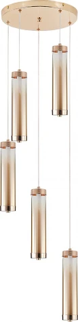 Подвесной светильник (11061/5P Gold) Indigo Rilucente V000151L (LED, 220V, на проводе, круглые)