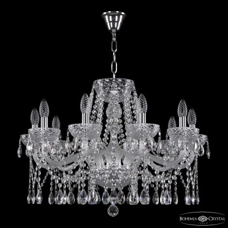 Подвесная люстра Bohemia 5413 5413/10/240 Ni Clear/M-1F