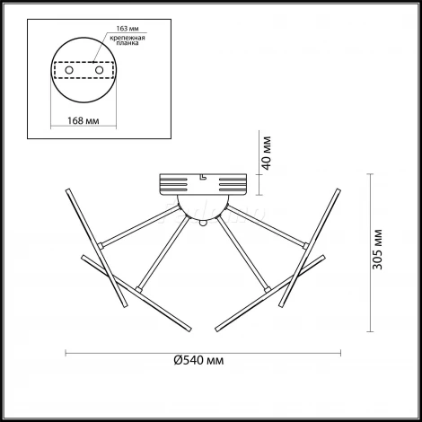 Потолочная люстра Odeon Light Spring 4104/48CL