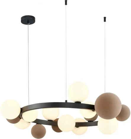 Подвесной светильник Wertmark BERTA WE237.15.003 (220V, на тросе, шар, молекулы)