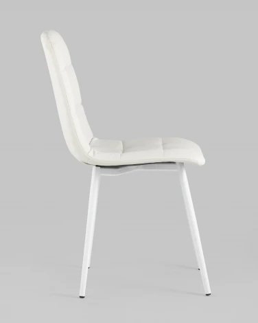 Стул Stool Group Oliver экокожа белый белые ножки УТ000034850