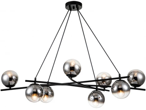 Подвесной светильник Balance 1119/8S E14*40W Black (220V, на проводе, шарики)
