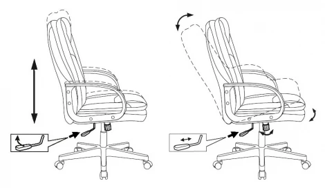 Кресло руководителя Бюрократ CH-868LT черный эко.кожа крестовина пластик