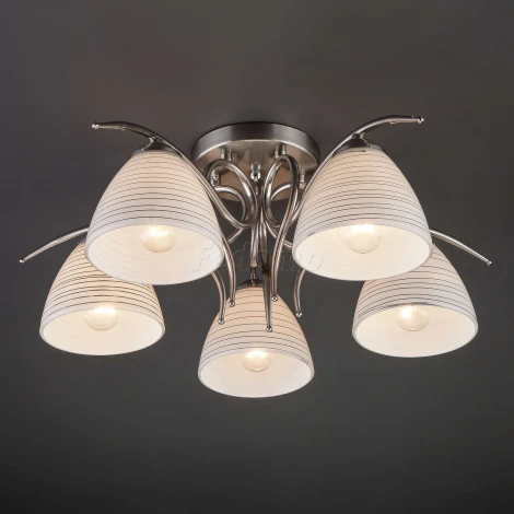 Потолочная люстра Eurosvet Megan 30121/5 сатин-никель (220V)