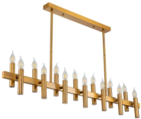 Потолочная люстра большая на штанге Leonardo 2156/05/14PL Stilfort (220V, свеча)