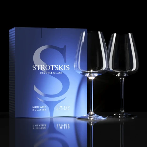 Хрустальные бокалы Dionys, белое вино (2 шт.) 0302/2 Strotskis