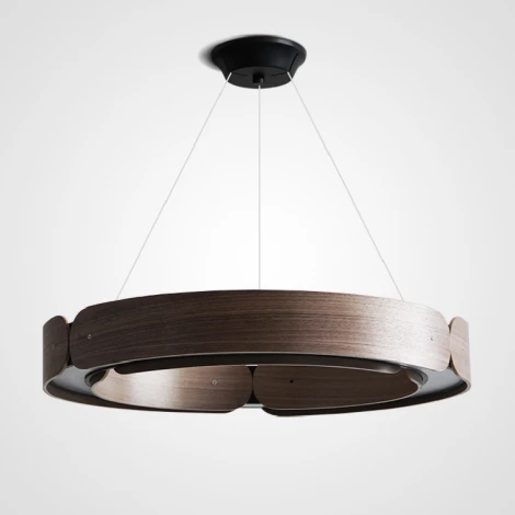 Подвесной кольцевой светильник Range 1 D70 Black Walnut ImperiumLoft Range01 (195534-26) (LED, 220V, на тросе, кольцо)