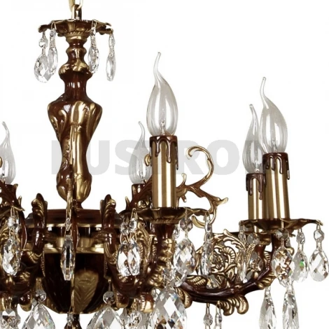Подвесная люстра N-Light 305 305-08-52 краповый+бронза