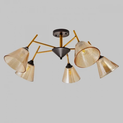 Потолочная люстра на штанге Imex MD.4250-5-S-COP+BK