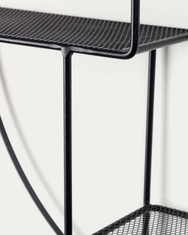 Полка La Forma (ex Julia Grup) Across (Черный/ Металл,Сталь)